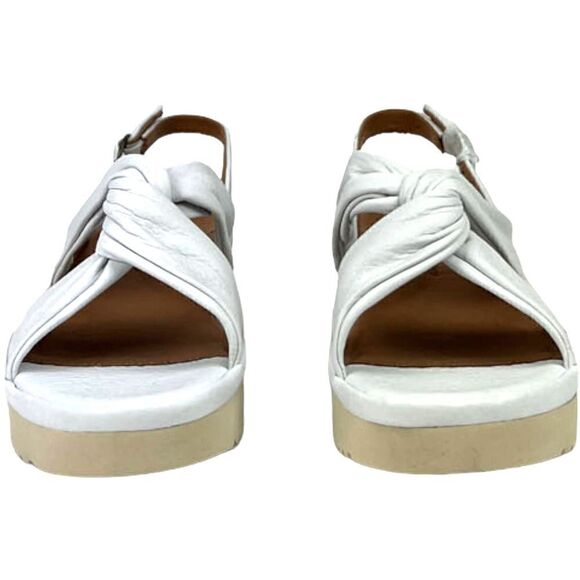 New Women L'Amour Des Pieds Amiens White Leather Lamba Platform Sandals US 11 - Picture 3 of 9